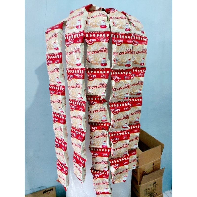 Jual ( 1 RENCENG ) Go-Rice Go Day Rice Crackers 16,5gr | Shopee Indonesia