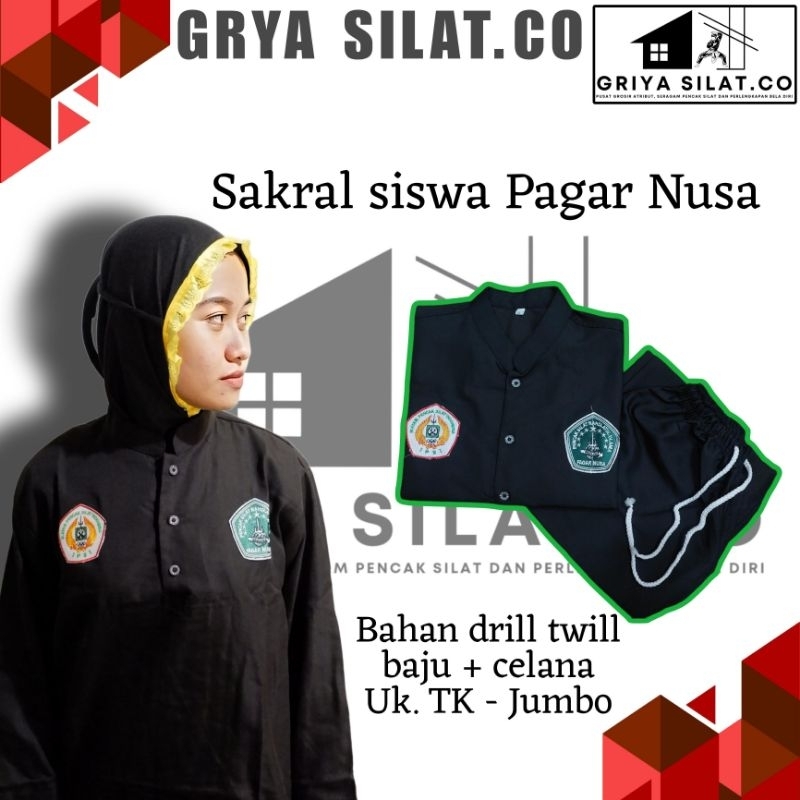 Jual Seragam Silat Siswa Pagar Nusa, Baju Sakral Lengkap Pagar Nusa ...