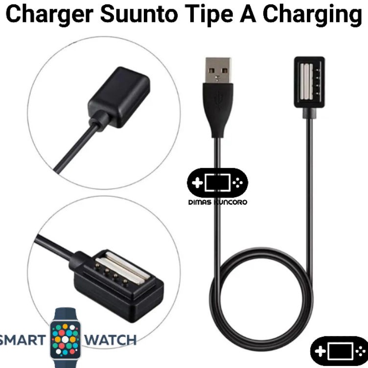 Suunto Cavo USB Per Computer Subacqueo EON Steel - Collegamento A PC/Mac E Ricarica