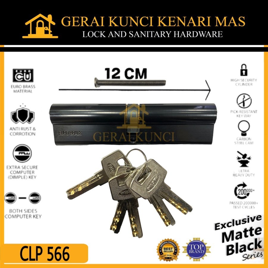 Jual PALOMA CLP 566 Anak Kunci Pintu Double Cylinder Computer Key 12Cm ...