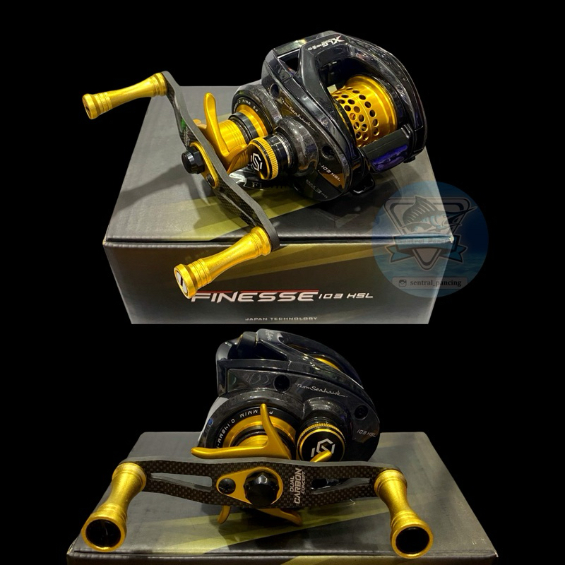 PESCA - TEAM SEAHAWK Finesse Fishing Reel (103HS-L) XLG System Max