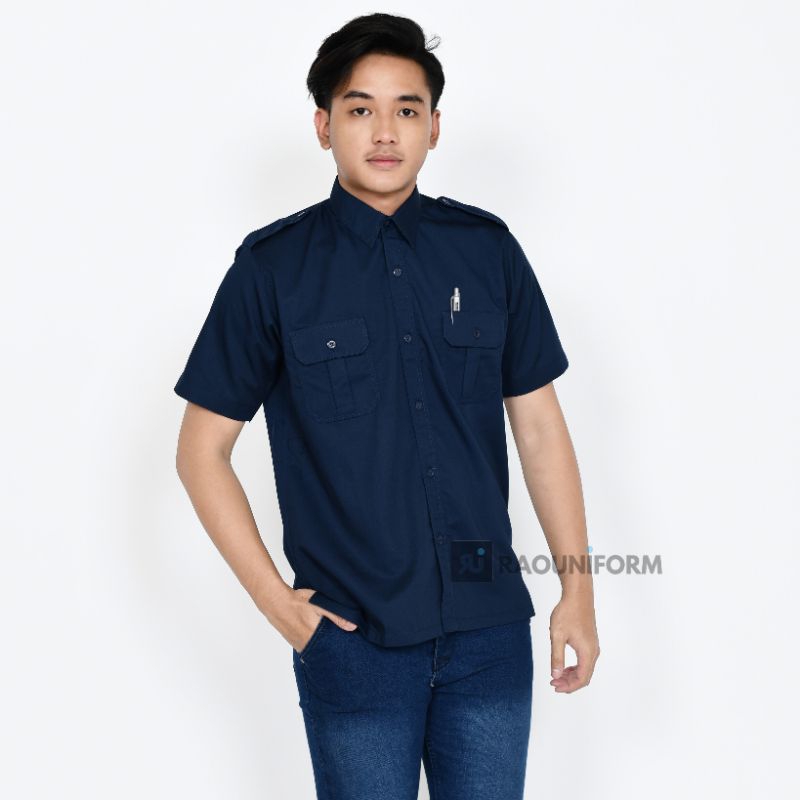 Jual baiu PDL tangan pendek/baju seragam PDL pria/baju lapangan/seragam ...