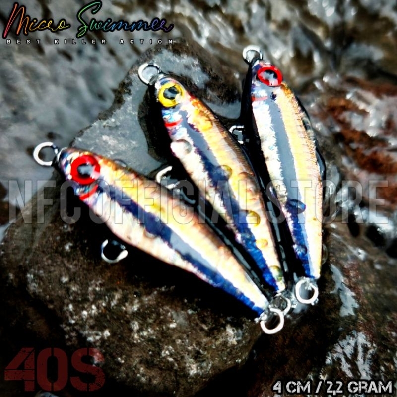 Jual Micro Swimmer 40s 4 cm 2,2 gram Sinking BEST KILLER ACTION ...