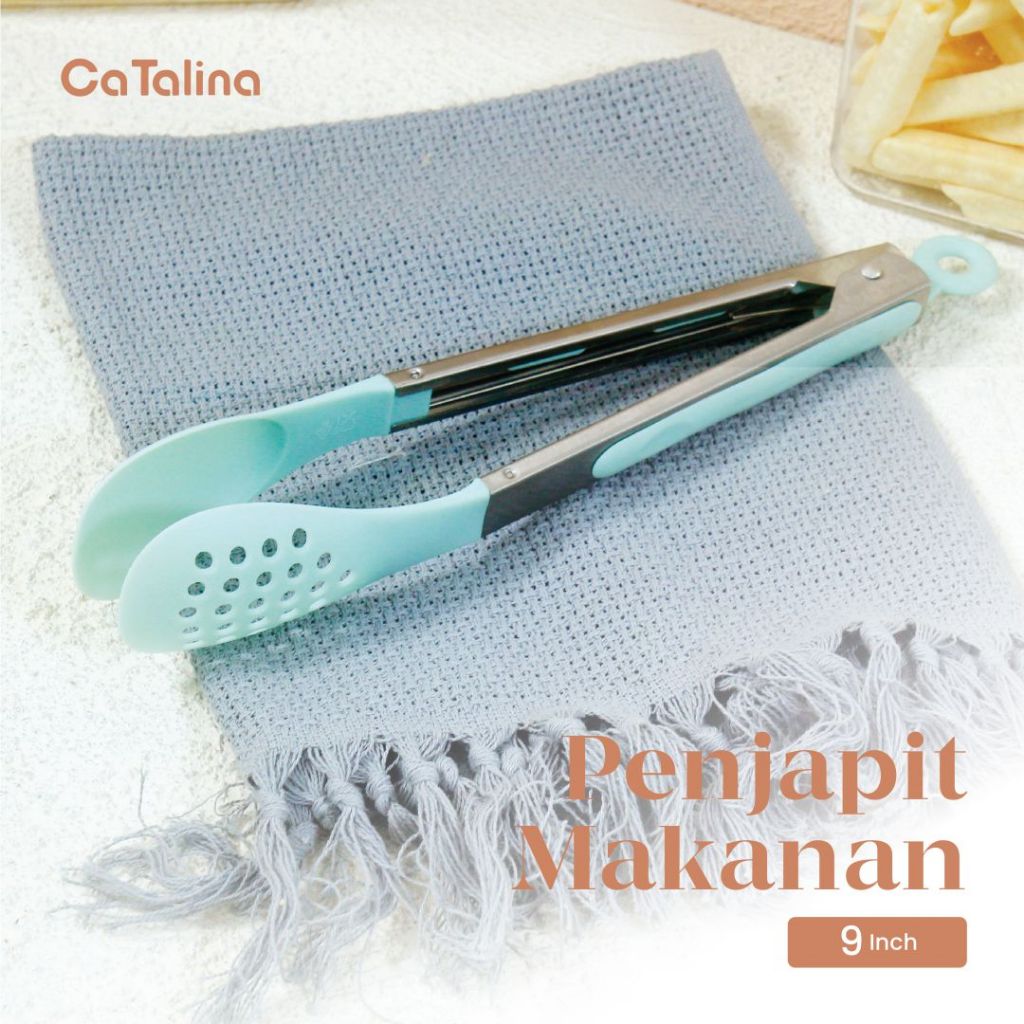 Jual Catalina Penjepit Makanan Warna Tosca Kotak Food Tong Shopee Indonesia