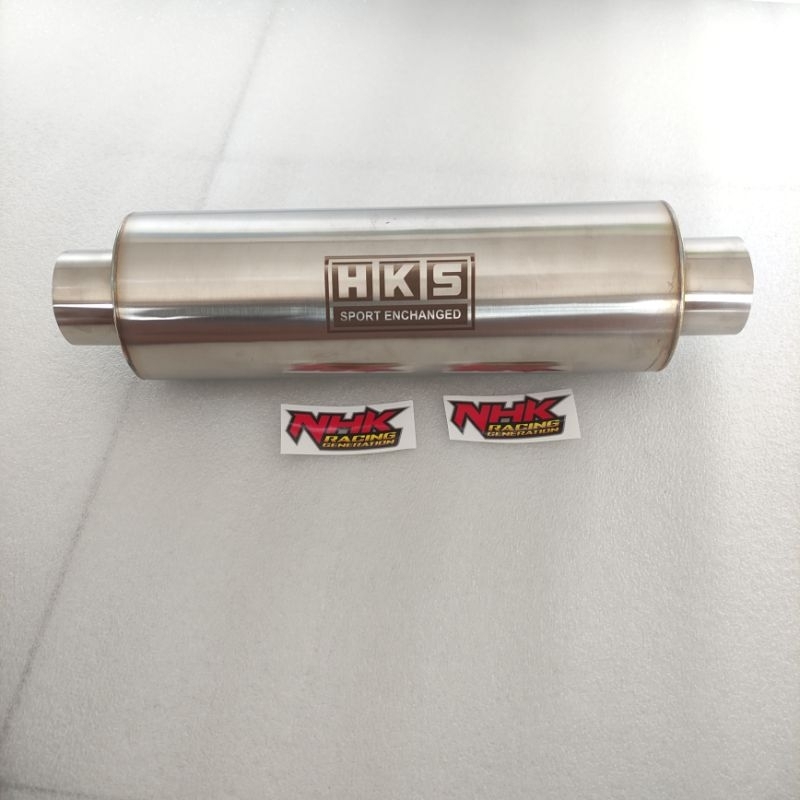 Jual RESONATOR KNALPOT MOBIL HKS RESONATOR MOBIL RACING MATIC RESONATOR MANUAL MATIC GENDANGAN