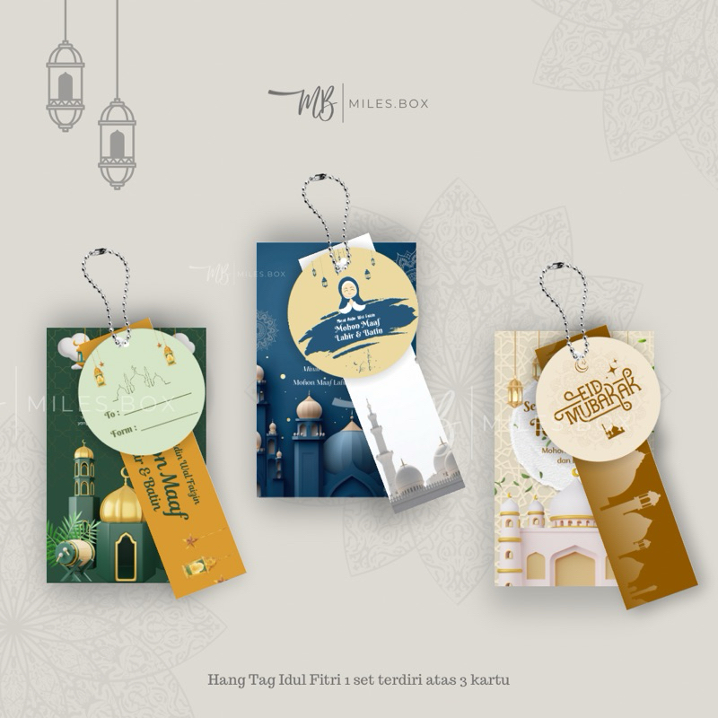 Jual Hang Tag Idul Fitri Set / Gantungan Hampers Lebaran / Label ...