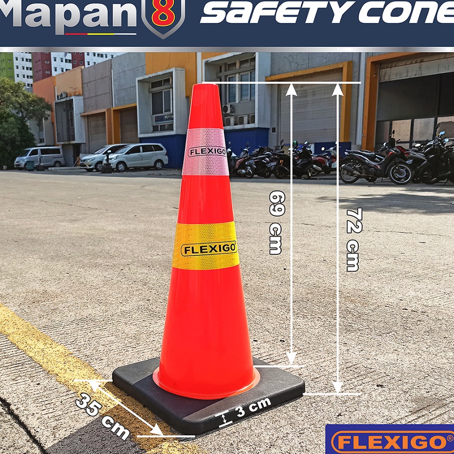 Jual Hemat Besar Beli Sekarang Safety Traffic Cone 7 Cm Kerucut Lalu ...