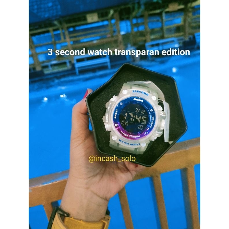 Jual 3second Jam Tangan Transparan Rainbow Shopee Indonesia