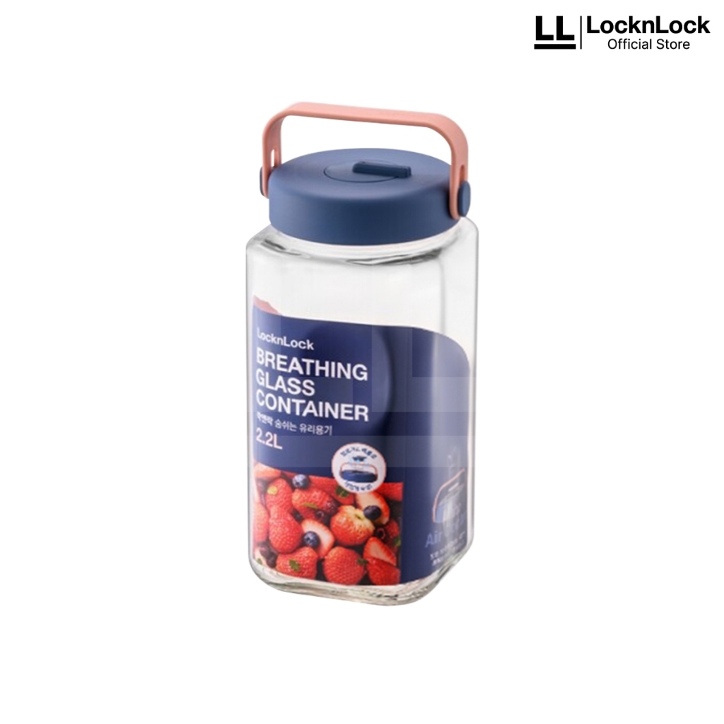 Jual LocknLock Toples Kaca Penyimpan Makanan Breathing Glass Container ...