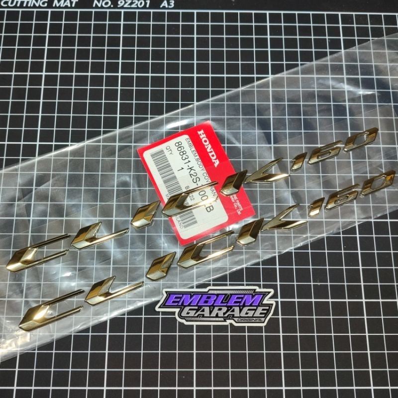 Jual Emblem Click 160 Original Honda Thailand (1set/sepasang) | Shopee ...