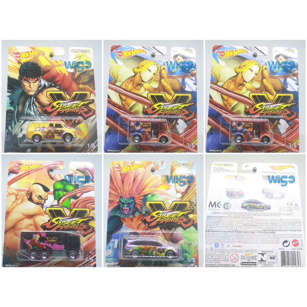 Jual Hot Wheels Street Fighter Capcom Set paket Hotwheels Diecast inc ...