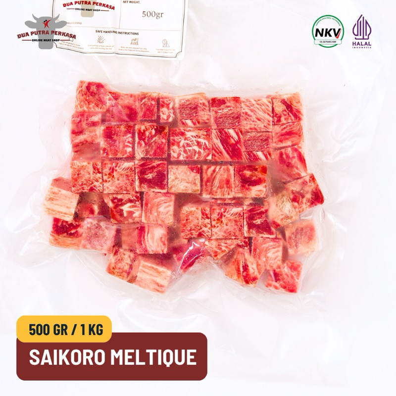 Jual Beef Saikoro Wagyu Meltique Cubes Premium 500gr Nikmati Saikoro Wagyu Australia Yang