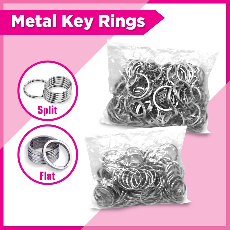 Jual Split Key Rings 22mm (100pcs per pack) and Flat Key Rings 28mm ...