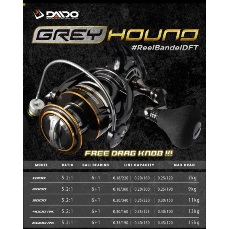 Promo Reel Daido X-tren Pro Spin Dxsp-1000-reel Spinning Power Handle -  2000, Silver Diskon 12% Di Seller Jaya 01 - Wanajaya, Kab. Bekasi