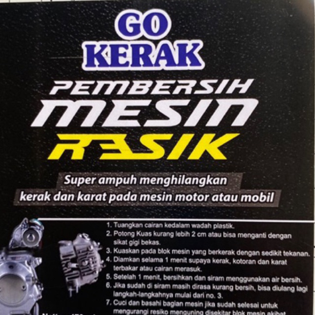 Jual GOKERAK PEMBERSIH KARAT Dan KERAK MESIN DEGREASER Untuk Mesin ...