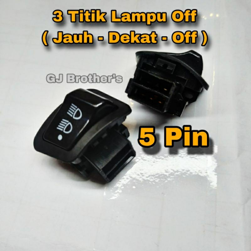 Jual Tombol Saklar Dim Mode Titik Pass Beam Pin Honda Piwpiw