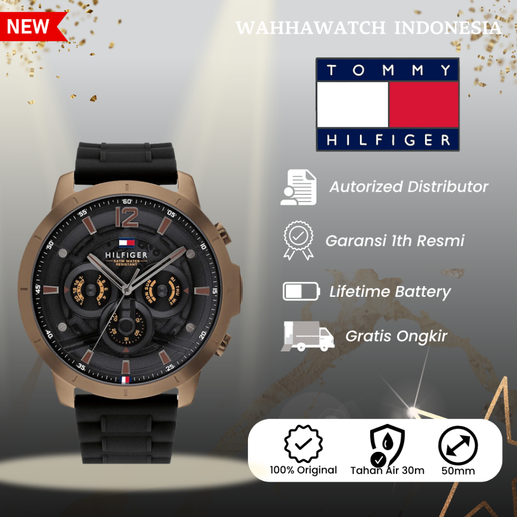 Jual [ORIGINAL]-[COD] Jam Tangan Tommy Hilfiger Luca 1710491 Men Black ...
