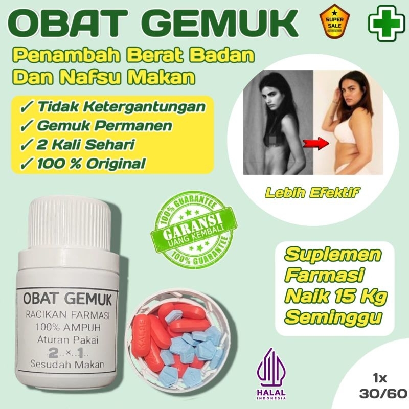 Jual Obat Gemuk Farmasi Suplemen Penambah Berat Badan Dan Nafsu Makan Shopee Indonesia 6508