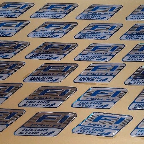 Jual logo emblem f1 idling stop harga satuan 1pc fi iss | Shopee Indonesia