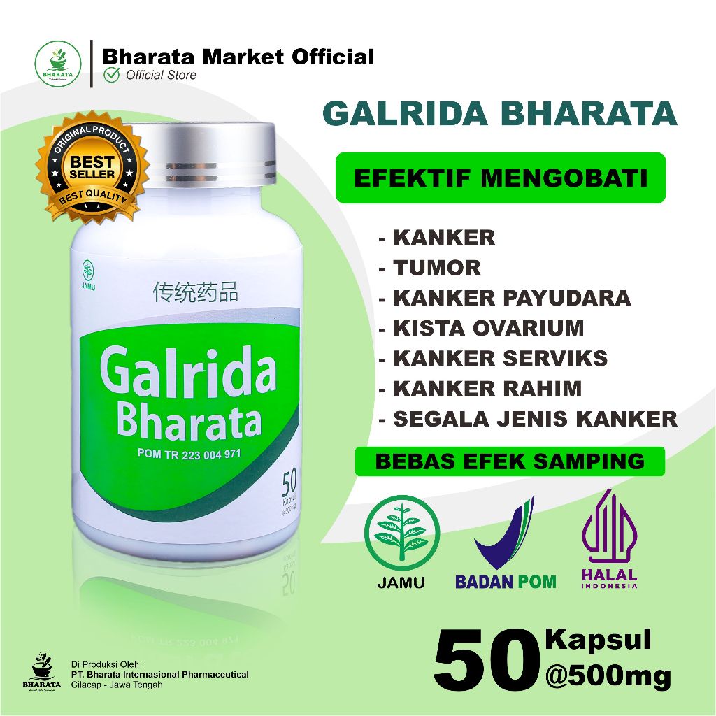 Galrida Bharata Obat Herbal Kanker Ampuh Obat Tumor Kanker Payudara Kanker Serviks 100% Original