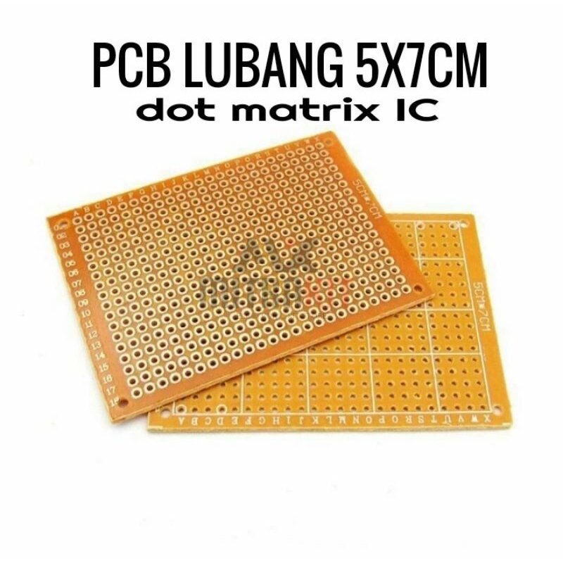 Jual PCB 5x7cm 5x7 cm pcb lubang ic pcb dot matrix ic 5x7 | Shopee