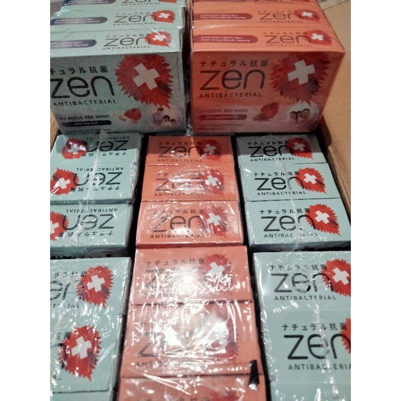 Jual 12 batang Sabun Zen anti bakterial 70g mix varian | Shopee Indonesia