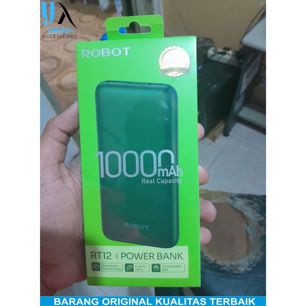 Jual ROBOT RT12 Power Bank 10000 mAh Slim Dual Input Output Original ...