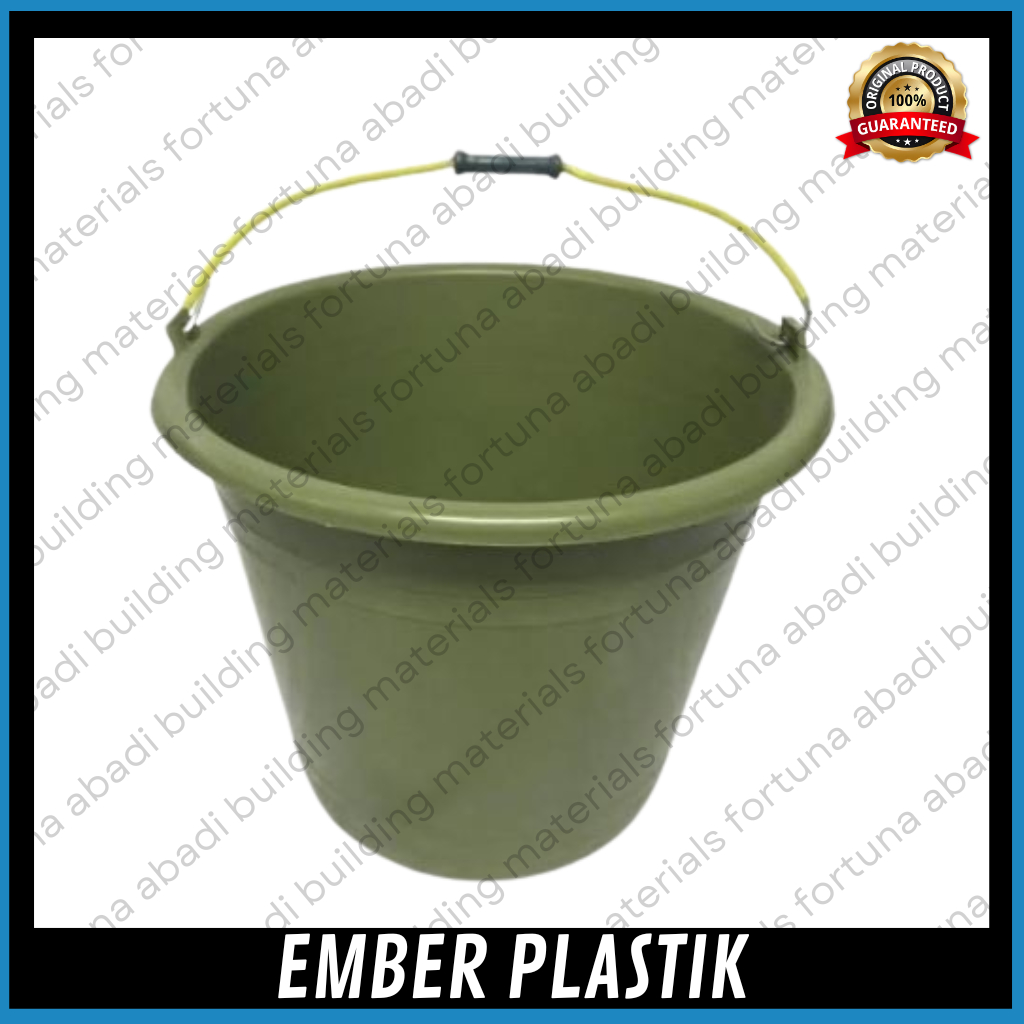Jual Ember Plastik Warna Hijau Ukuran Besar Dan Kecil Ember Serbaguna ...