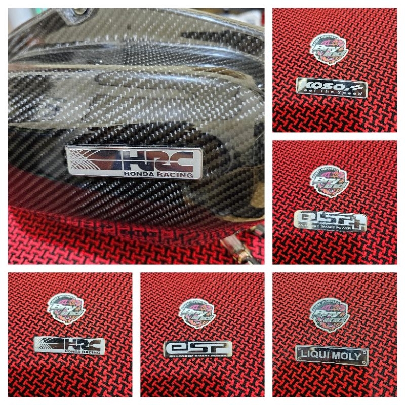 Jual EMBLEM FILTER HONDA ESP ESP+ HRC STAINLESS | Shopee Indonesia