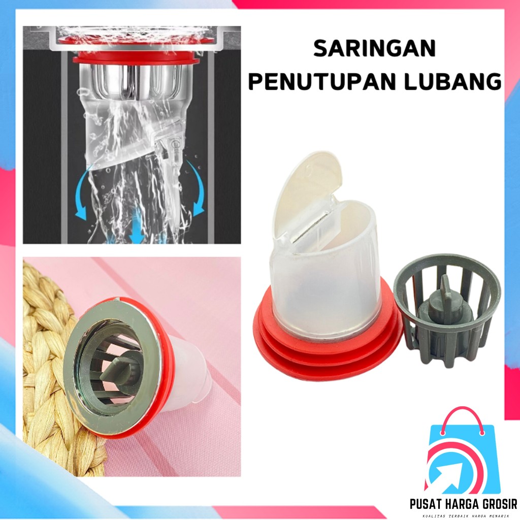 Jual PHG - Penutup Lubang Saluran Air Kamar Mandi Saringan Pembuangan ...