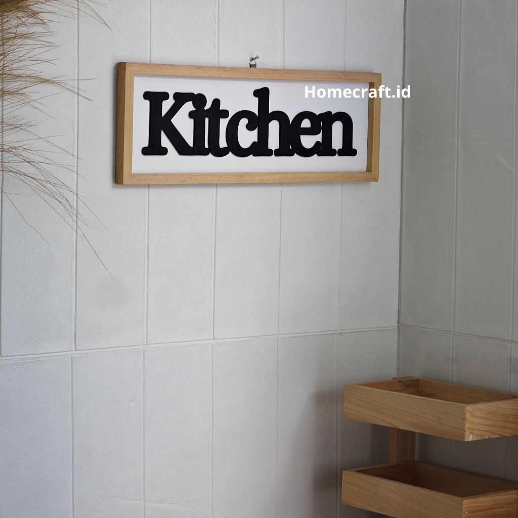 Jual Hiasan Dinding Tulisan Kitchen Timbul Uk X Bisa Custom Tulisan Shopee Indonesia