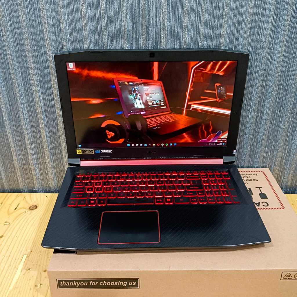 Laptop ACER NITRO AN515-52, Core i7-8750H, Gen 8Th, Nvidia GeForce GTX,  Ram 8gb, hdd 1tb, ssd 256gb