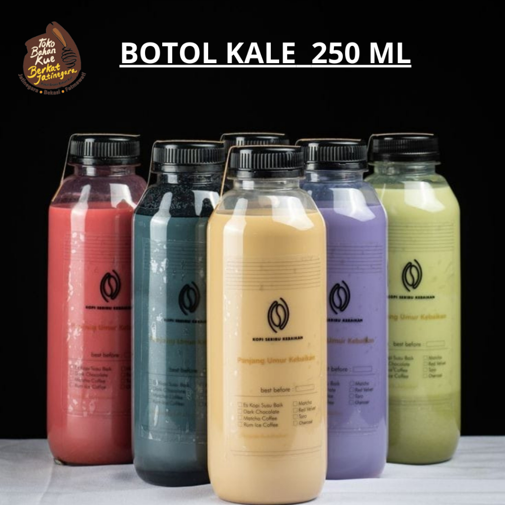 Jual BOTOL TABUNG KALE 250 ML / BOTOL MINUMAN KALE 500 ML / BOTOL ...