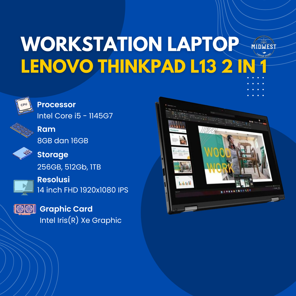 Jual Lenovo Thinkpad Yoga L13 2IN1 Touch i5 1135G7 Ram 16GB SSD 1TB ...