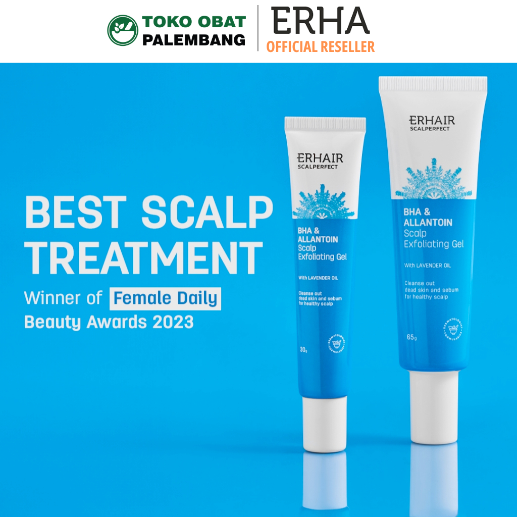 Jual ERHAIR SCALPERFECT EXFOLIATING GEL 30GR 65GR ERHA SCALP RAMBUT ...