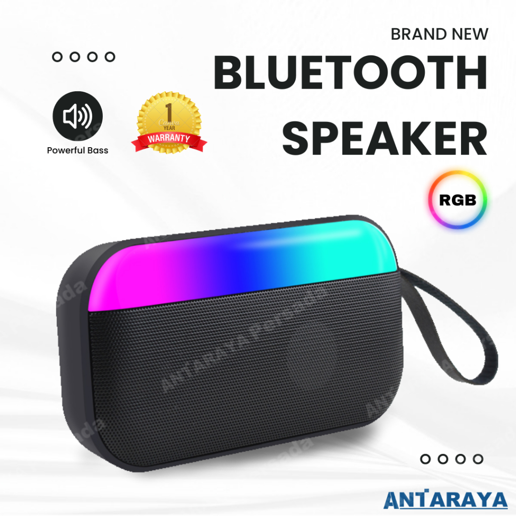 Jual Speaker bluetooth mini portable type S19 RGB Super Bass | Shopee ...