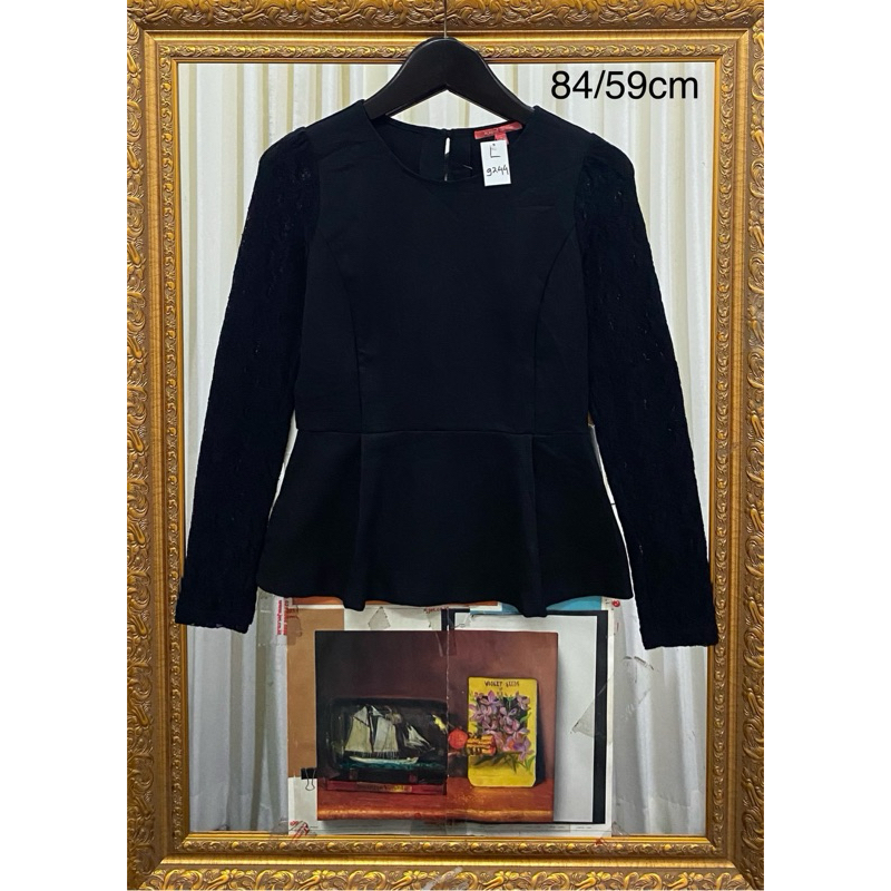 Jual BLOUSE HITAM 3 - Blouse hitam /kemeja santai dan Formal perempuan ...