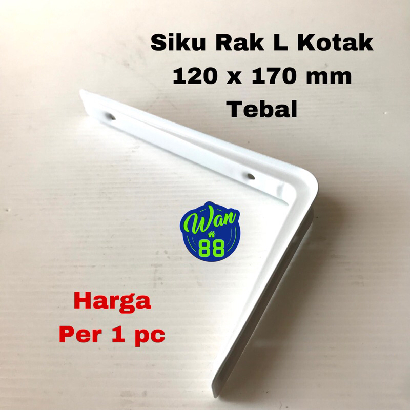 Jual Siku Rak L 120 mm x 170 mm Kotak Tebal harga per 1 pc | Shopee ...