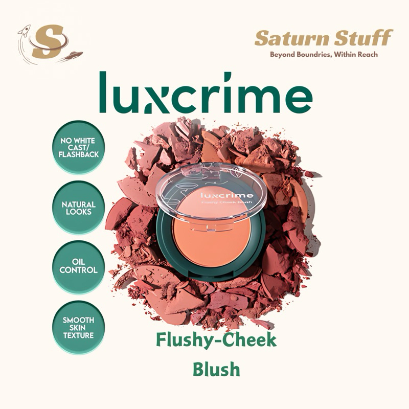 Jual Luxcrime Flushy-Cheek Blush - Warna Intense Untuk Wajah Lebih ...
