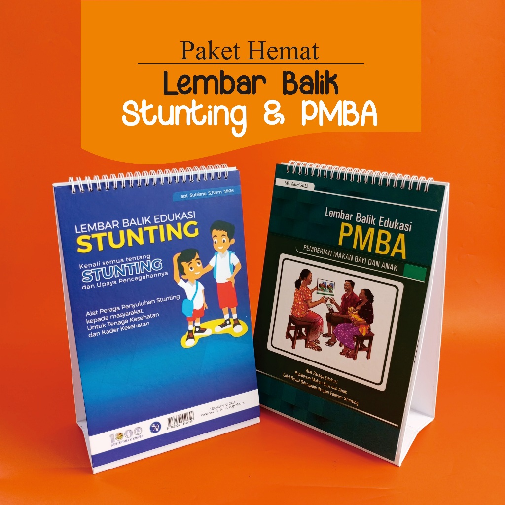 Jual Paket Hemat Lembar Balik PMBA Dan Lebar Balik Stunting Bonus ...