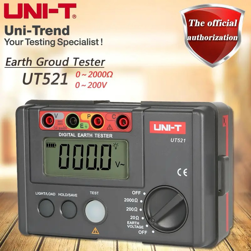 Jual Digital Earth Tester UNIT UT521 Ground Insulation UT521 Resistance Meter Voltage Gauge
