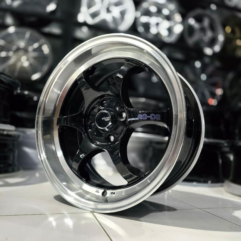 Jual velg racing mobil r16 ADVAN RG D2 PCD 4X100 velg mobil racing ring ...