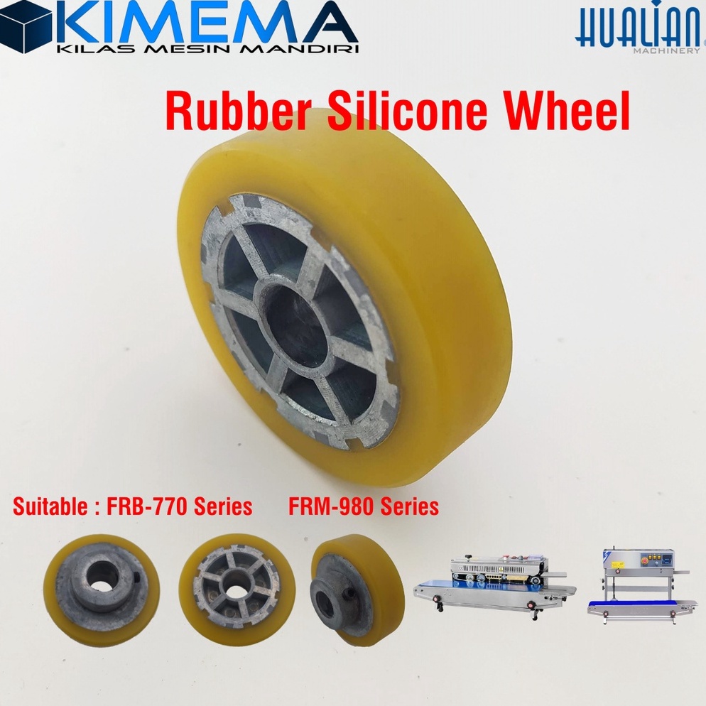 Jual Menarik Rubber Silicone Wheel Roda roll karet mesin continuous ...