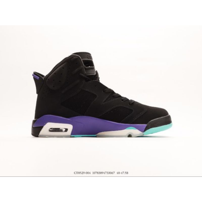 Black purple jordan 6 online