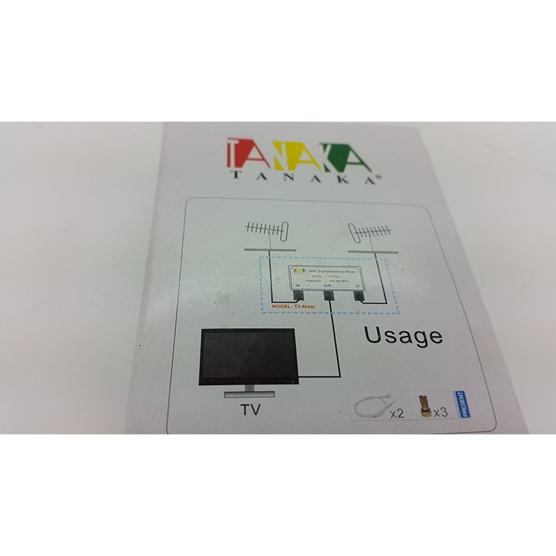 Jual 2 antena UHF jadi 1 ( UHF Digital Antenna Mixer ) | Shopee Indonesia