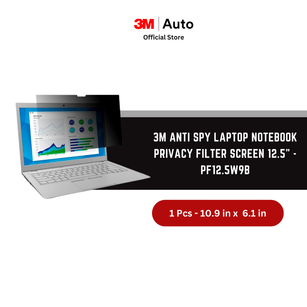 Jual 3M Anti Spy Laptop Notebook Privacy Filter Screen 12.5 inch - PF12 ...