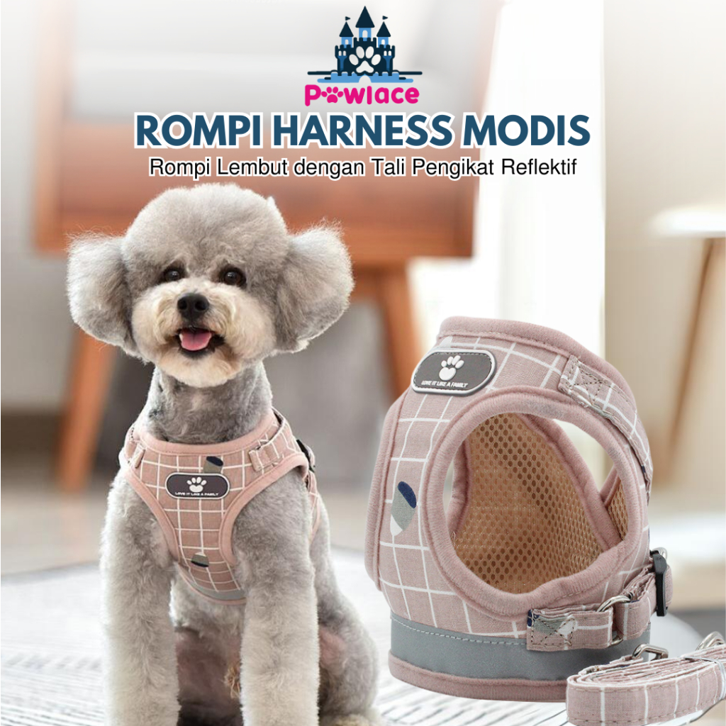 Jual Rompi Harness Tali Tuntun Hewan Peliharaan Harness Glow In The ...