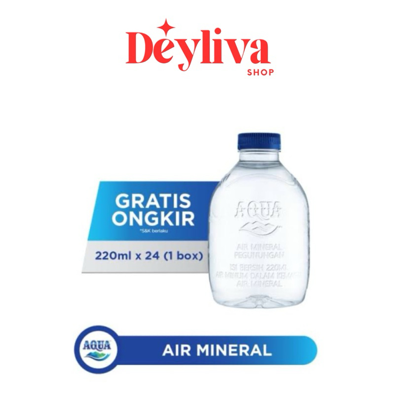 Jual AQUA CUBE 220ML ISI 24 BOTOL (1 BOX KARTON) | Shopee Indonesia