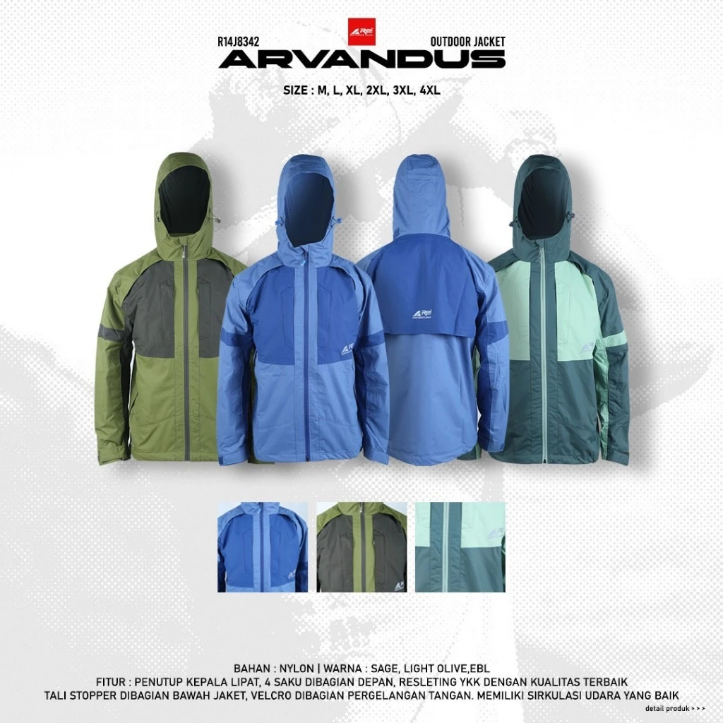 Jaket Gunung Arvandus Arei Outdoorgear