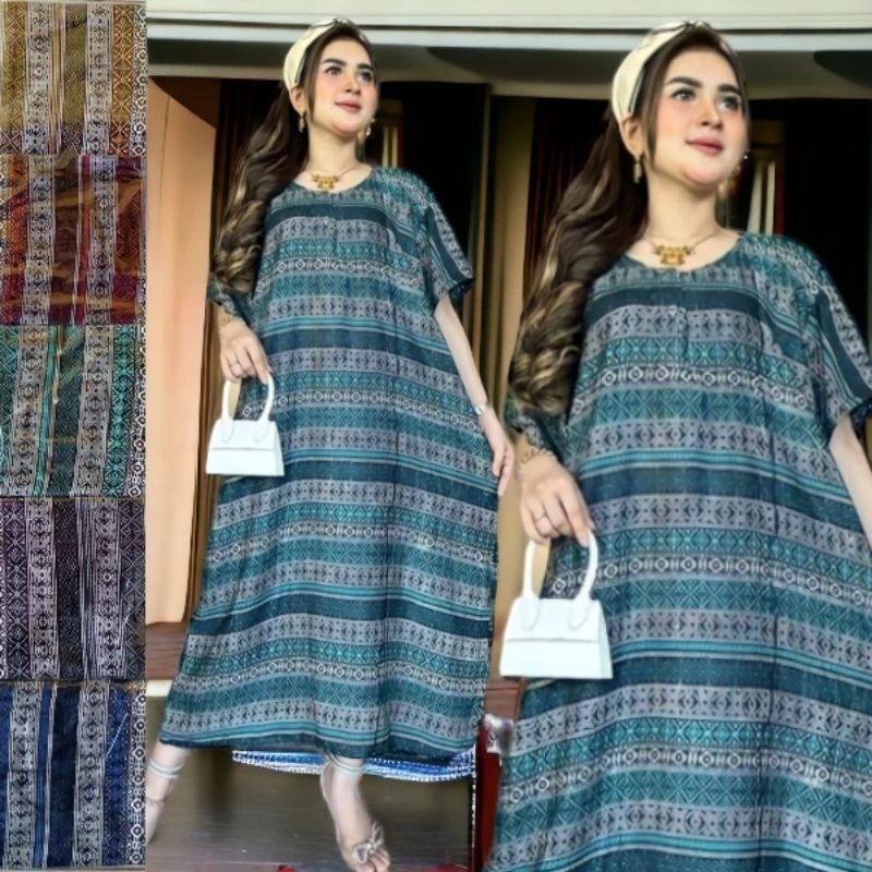Jual DASTER SUPER SONGKET LENGAN PENDEK KANCING DEPAN BUSUI 3 BAHAN ...